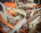 塩麹とごま油de挽き肉と納豆の野菜炒め作り方3写真