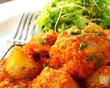 ■キャベツが決めて！チキンのトマト煮込み作り方8写真