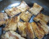 豚バラブロックの甘酢たれ丼作り方2写真