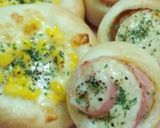 バター不使用＊とろ〜り明太マヨチーズパン作り方13写真