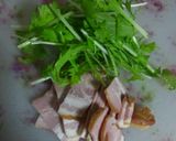 水菜とベーコンのにんにく風味炒め作り方1写真
