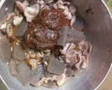 甘味噌さらり豚肉とコンニャクのどて煮風作り方7写真