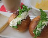 ヘルシー☆豆腐でシーザーサラダ風サンド作り方4写真
