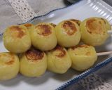 さつまいもの焼き団子☆さつまいも味噌あん作り方4写真