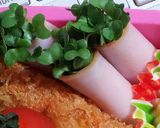 お弁当に簡単！ﾌﾞﾛｯｺﾘｰの芽ハム巻作り方3写真