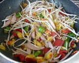 ゴーヤの綿入り　そうめんチャンプルー作り方4写真