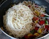 ゴーヤの綿入り　そうめんチャンプルー作り方6写真