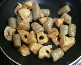 コンニャクとレンコンの味噌炒め作り方5写真