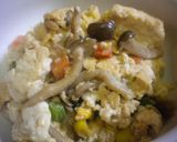 簡単：キノコの炒り豆腐作り方10写真