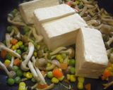 簡単：キノコの炒り豆腐作り方6写真