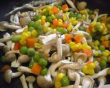 簡単：キノコの炒り豆腐作り方5写真