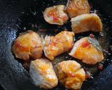 鮭の梅にんにく照り焼き作り方6写真