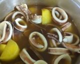 おでん汁リメイク！じゃがいもとイカの煮物作り方4写真
