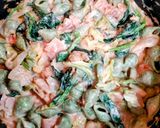 ランチ！春キャベツ法蓮草トマトのグラタン作り方5写真