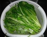 （初秋）青菜のグリーンサラダ　京都カフェ作り方1写真