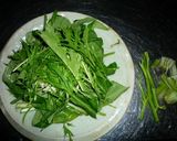 （初秋）青菜のグリーンサラダ　京都カフェ作り方2写真