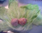 フライパンで簡単　鶏とご飯ロールキャベツ作り方3写真