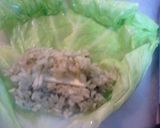 フライパンで簡単　鶏とご飯ロールキャベツ作り方4写真