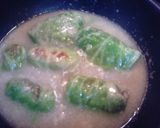 フライパンで簡単　鶏とご飯ロールキャベツ作り方7写真