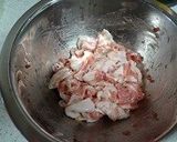 豚バラ肉と長芋の炒めもの作り方1写真
