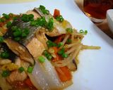 「野菜と鮭で簡単　チャンチャン焼き♪」作り方10写真