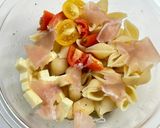 デパ地下風★桃と生ハムの贅沢マカロニサラダ作り方5写真