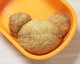 キャラ弁＊ダッフィーお稲荷さん作り方6写真
