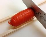 キャラ弁☆ひまわりウィンナー作り方1写真