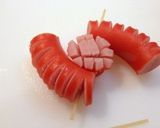 キャラ弁☆ひまわりウィンナー作り方4写真