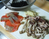 土鍋で秋だよ!!鮭ときのこの炊き込みご飯作り方3写真