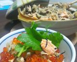 土鍋で秋だよ!!鮭ときのこの炊き込みご飯作り方6写真
