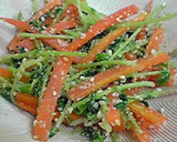 お弁当仕様☆蒸しナスのゴマ和え作り方7写真