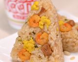 チキンラーメンおにぎり（そば飯）研究中！作り方10写真