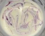 マーブル模様のブルーベリーレアチーズケーキ作り方4写真
