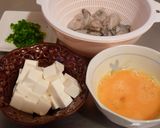 ♓牡蠣と豆腐のかきたま汁♓作り方1写真