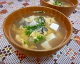 ♓牡蠣と豆腐のかきたま汁♓作り方4写真