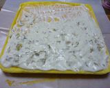 栗たっぷり　マロンクリームのロールケーキ作り方4写真