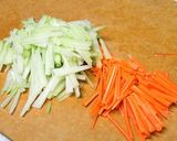はやと瓜と人参のきんぴら作り方1写真