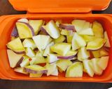 秋の味＊さつま芋とりんごの甘煮＊作り方2写真