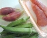 おくらみょうがめんたい作り方1写真