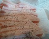 豚ばら肉ＤＥ巻きしゃぶ☆作り方1写真