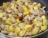 栗と鶏肉のドレッシング炒め作り方6写真