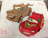 キャラチョコケーキ☆カーズ☆作り方12写真
