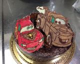 キャラチョコケーキ☆カーズ☆作り方15写真