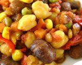豆たちの〈カフェランチ風？〉ペンネ作り方1写真