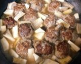 中からチーズとろ〜り♬きのこミートボール作り方6写真