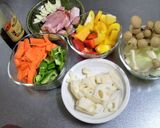 ケチャップとバルサミコの野菜炒め作り方1写真