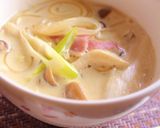 マロニーの和風カルボナーラスープ作り方5写真