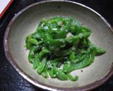 レンジ蒸しピーマンのねぎ明太子和え作り方10写真