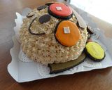 飛んでるアンパンマン♪立体 ケーキ★作り方30写真